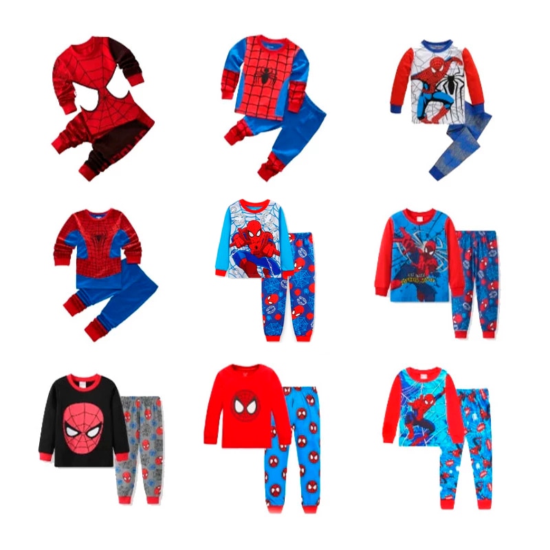 Childrens Pajamas Spider Man Childrens Cartoon Paj..